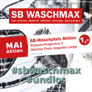 SB-Waschmax Aktion im MAI